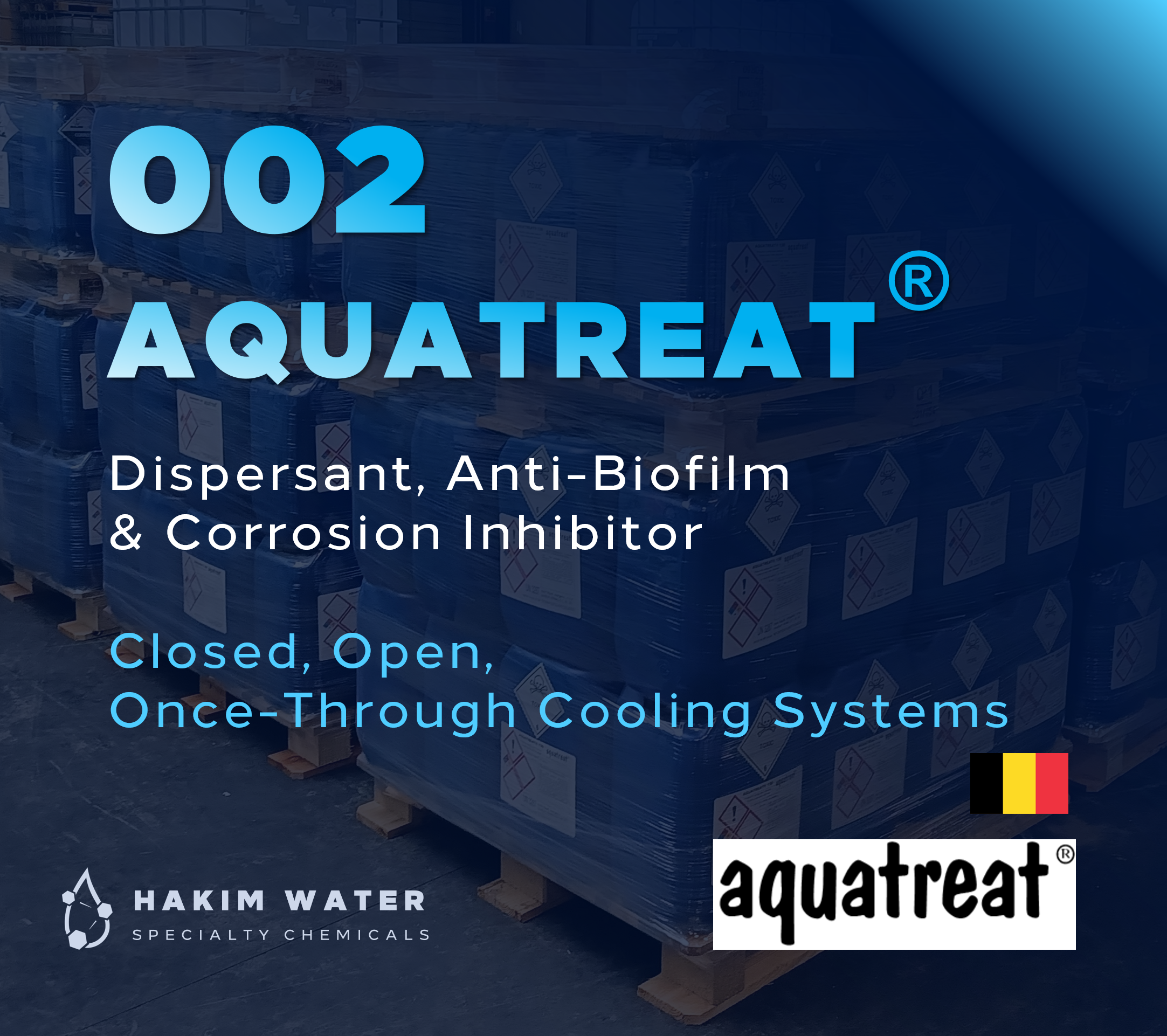 Aquatreat® 002 | Cooling Systems | Dispersant, Anti-Biofim, Corrosion Inhibitor